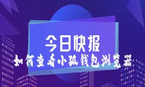 如何查看小狐钱包浏览器